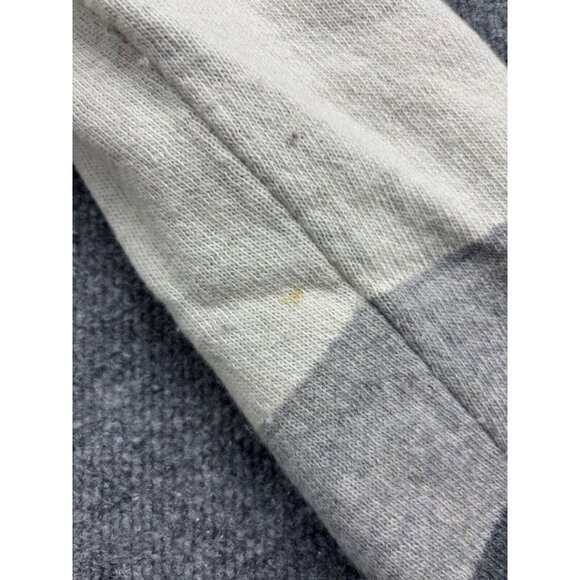 Bianco & Blu Wool Cardigan Women's XL Gray White Stripe Button Sweater Italian - Picture 7 of 12